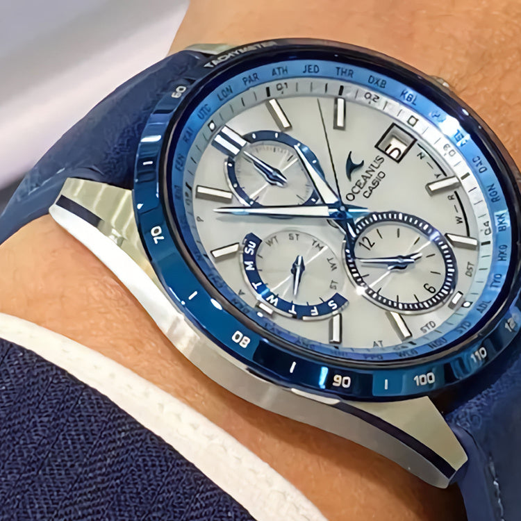 Casio Analog Watch 'Ocean Blue Silver' OCW-T2600ALB-2AJR