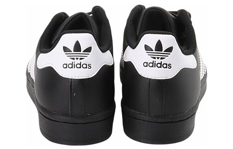 (GS) adidas originals Superstar Shoes 'Black' EF5398