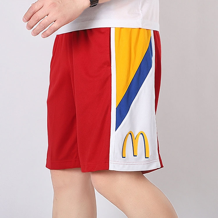 Men's adidas Loose Sports Breathable Red Shorts GI9423