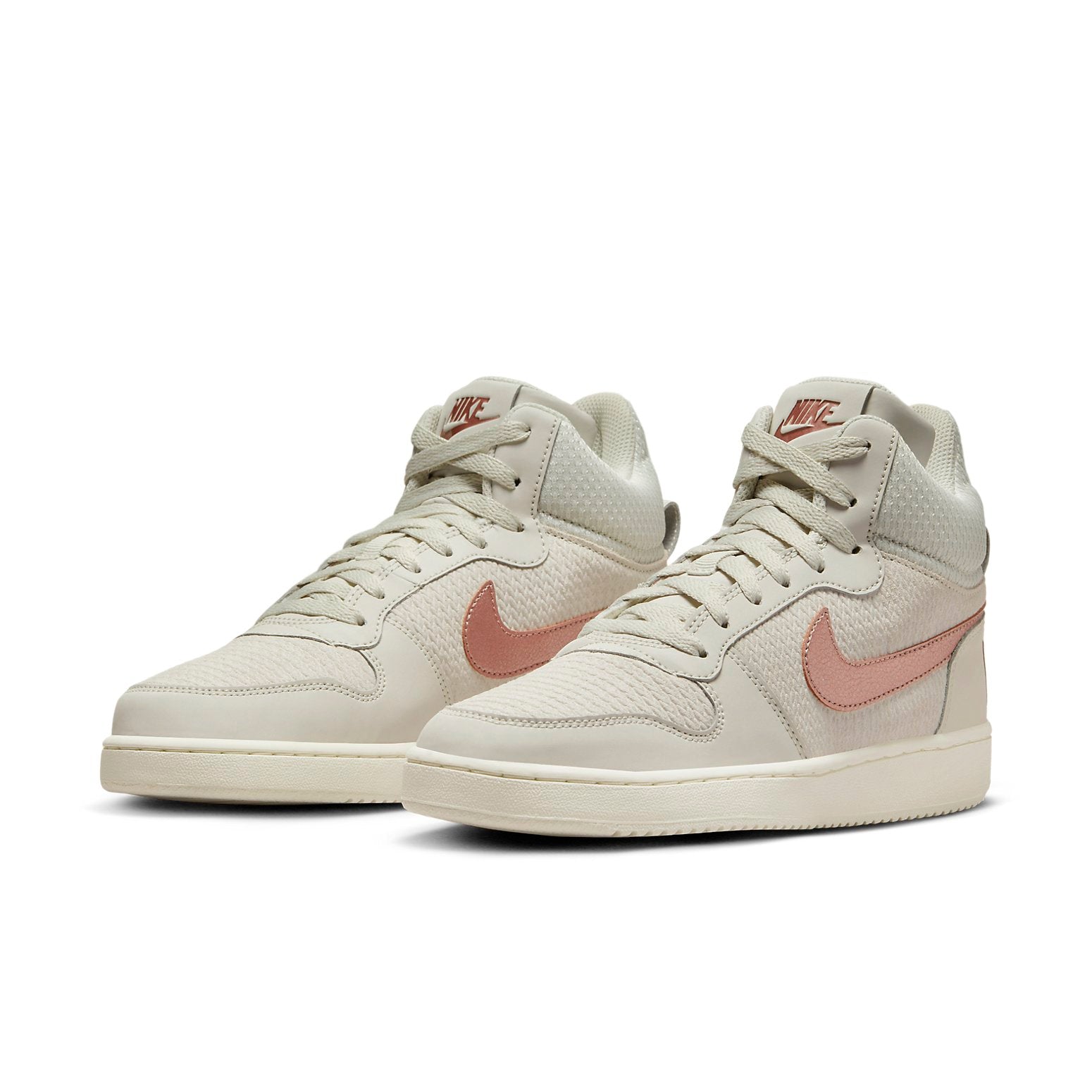 (WMNS) Nike Court Borough Mid Premium 'Light Bone Metallic Red Bronze' 844907-003