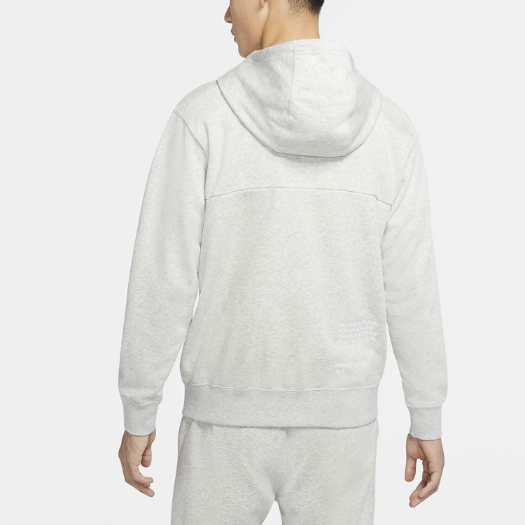 Nike Embroidery Logo Zipper Sport Jacket Men's White CU3927-050