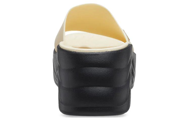 (WMNS) Crocs Skyline Slides 'Vanilla Black' 208182-1LG