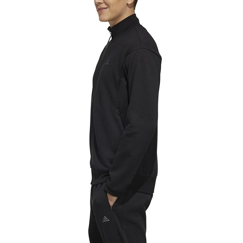 adidas WJ TT Zipper Casual Sports Jacket Black FK4474