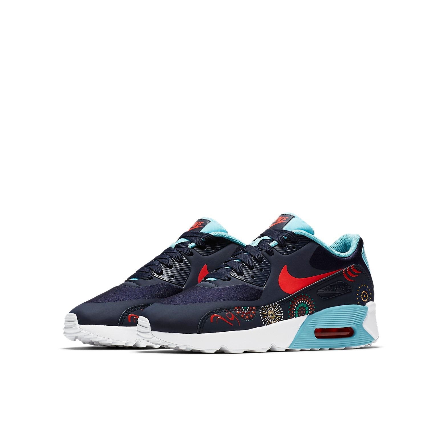 (WMNS) Nike Air Max 90 Ultra 2.0 'Black Red Blue' AO2097-400