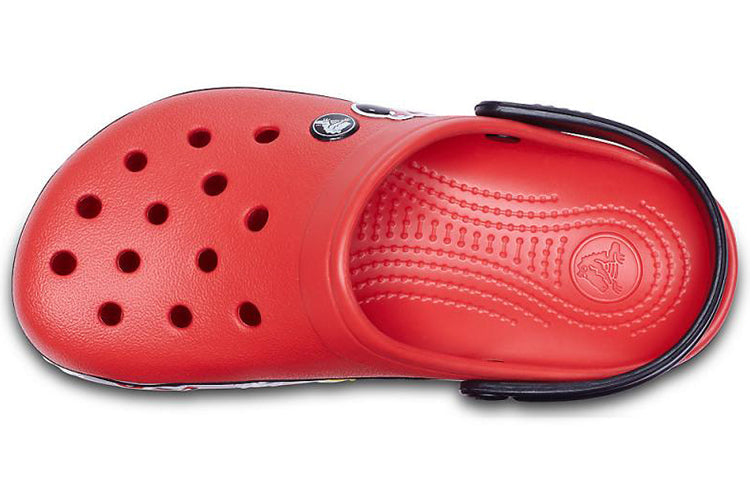 Crocs Crocband Cartoon Mickey Mouse Wear-Resistant Unisex Red Black Sandals 'Red Black' 204936-90H