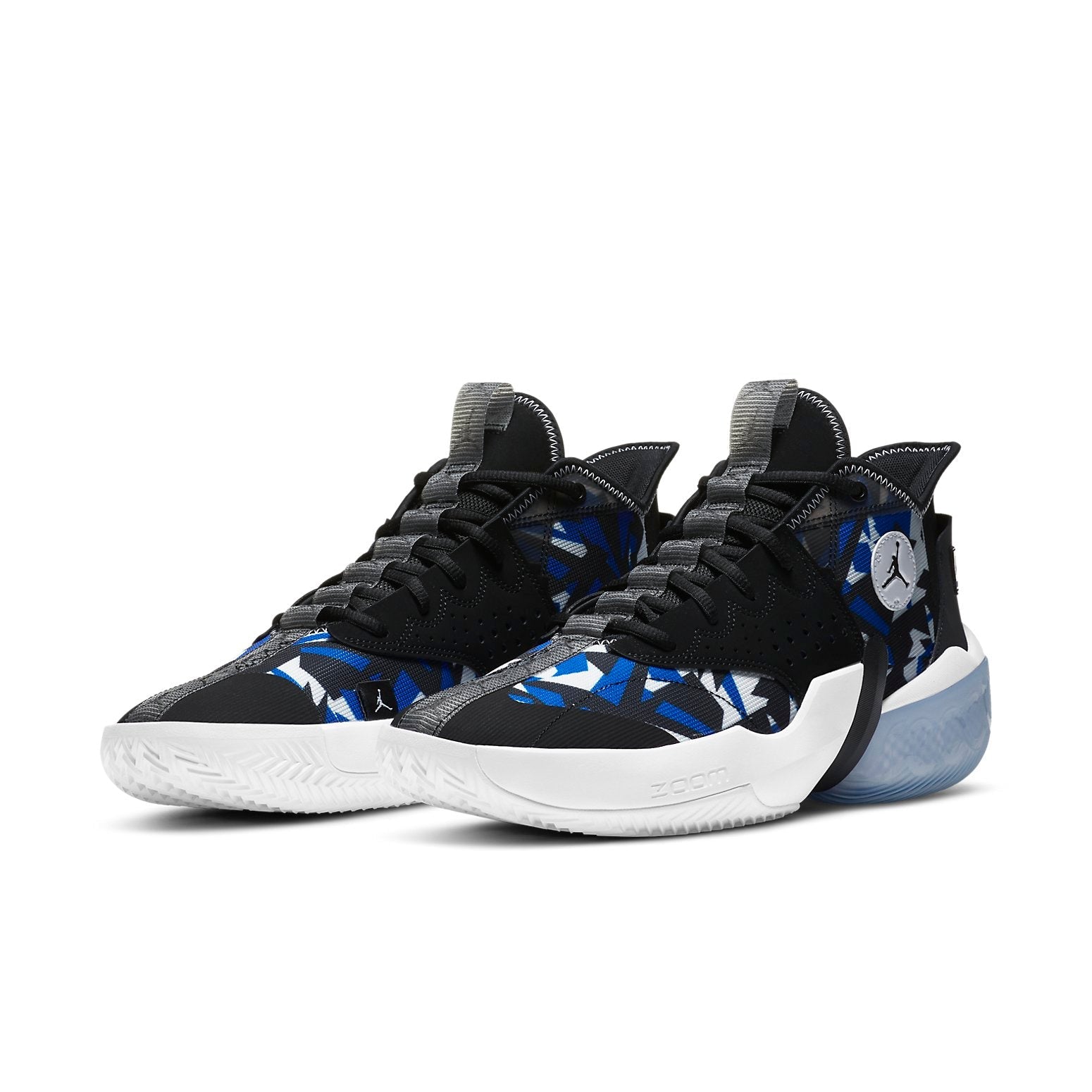 Air Jordan React Elevation PF 'Fractal Pattern - Black Racer Blue' CK6617-004
