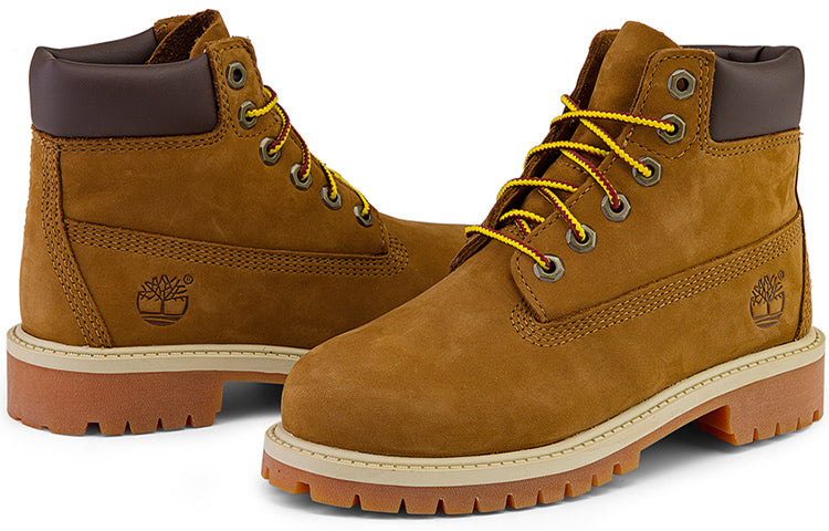 GS) Timberland 6 Inch Premium Waterproof Boots 'Honey' 14749