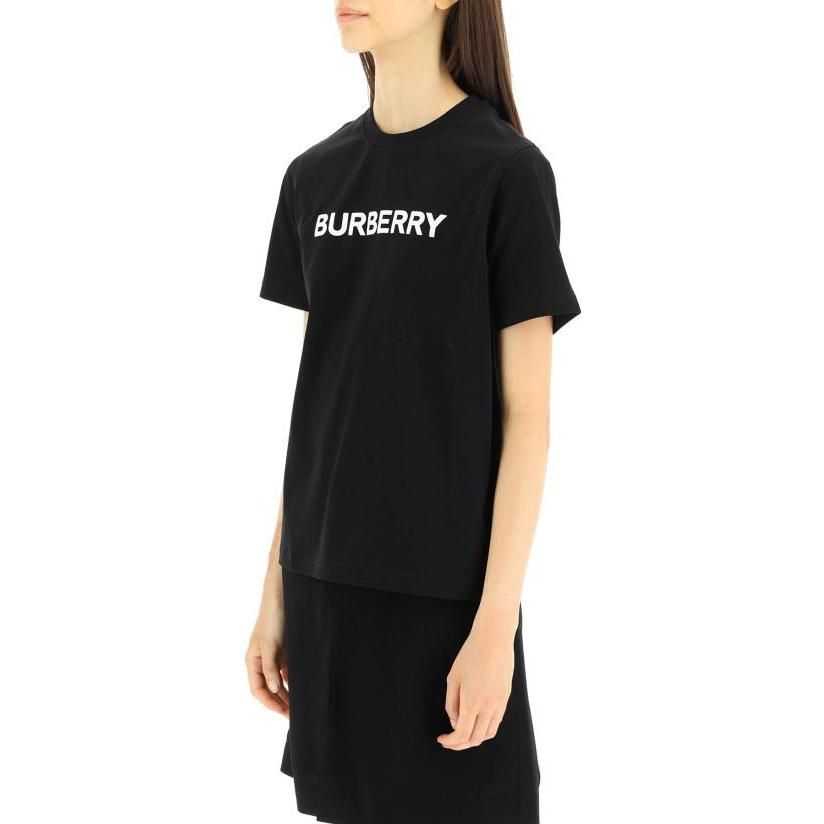 (WMNS) Burberry 25 Cotton Logo T-Shirt 'Black' 80803241