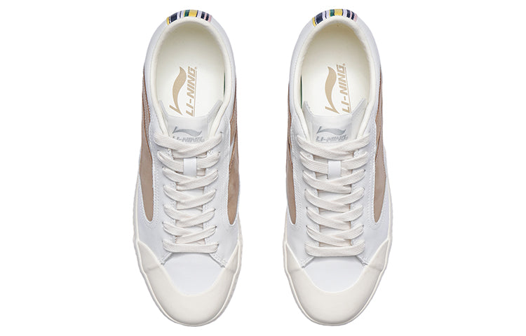 Li-Ning Wave Vintage 2020 Paris Fashion Week 'White Beige' AGCP315-4