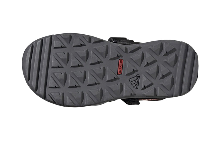 (GS) adidas Captain Toey K Black Sandals EF2241