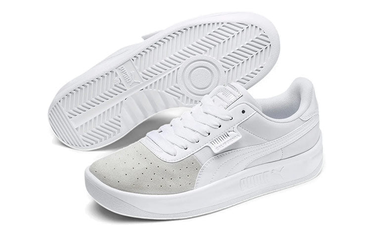 (WMNS) PUMA California Monochrome Low-top White/Grey 369651-02