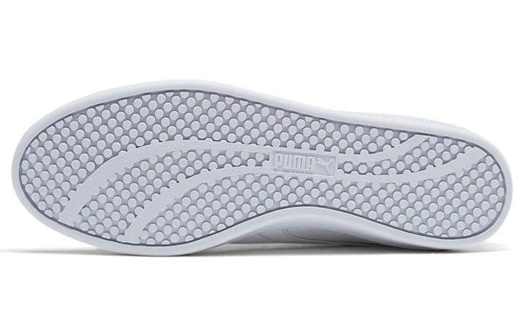 (WMNS) PUMA Smash v2 Leather 'Triple White' 365208-04