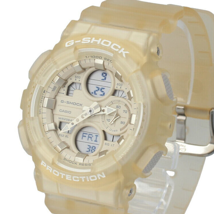 CASIO G-Shock Analog-Digital 'Cream Yellow' GMA-S140NC-7A