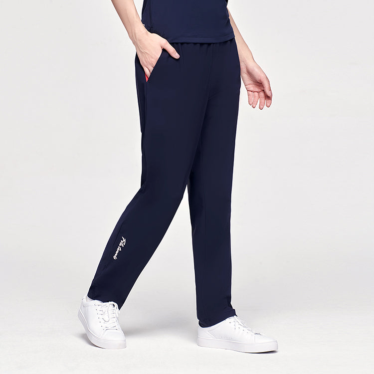 (WMNS) FILA Printing Straight Trousers Blue A11W123601F-NV