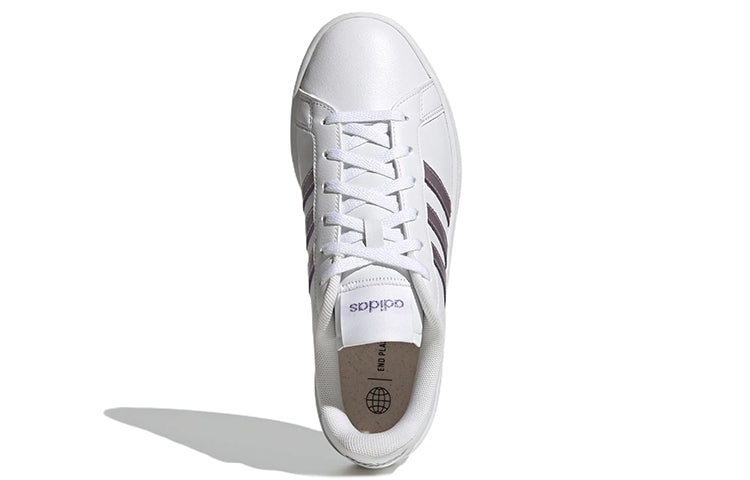 (WMNS) adidas Grand Court Base Beyond 'White Matte Purple Metallic' GW9247