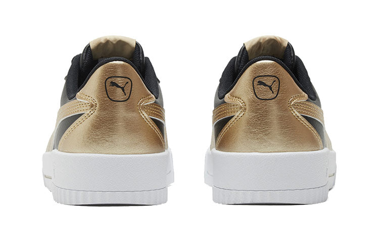 (WMNS) PUMA Carina Crew Metallic 'Black White Gold' 368879-02