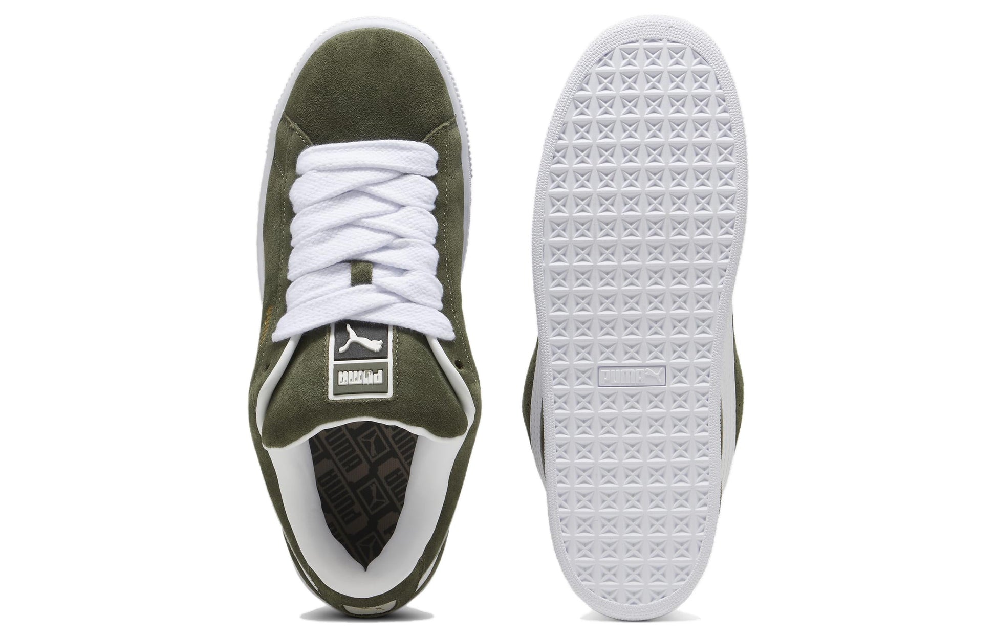 PUMA Suede XL 'Dark Olive White' 395205-13