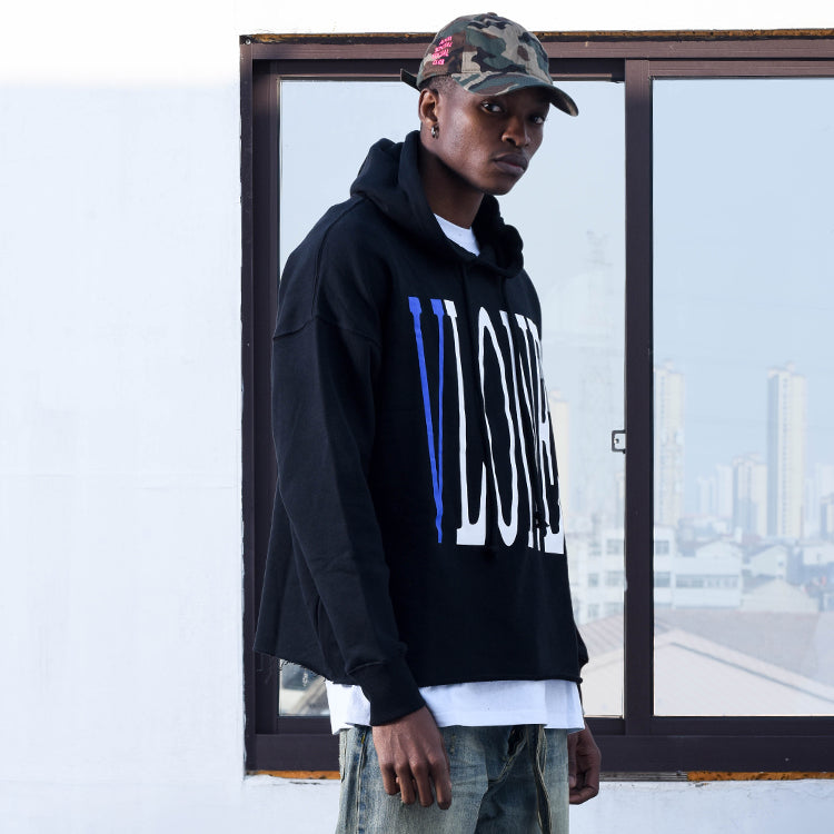VLONE Staple Classic Printing Back Large Logo Couple Style Black Blue 6941240931966