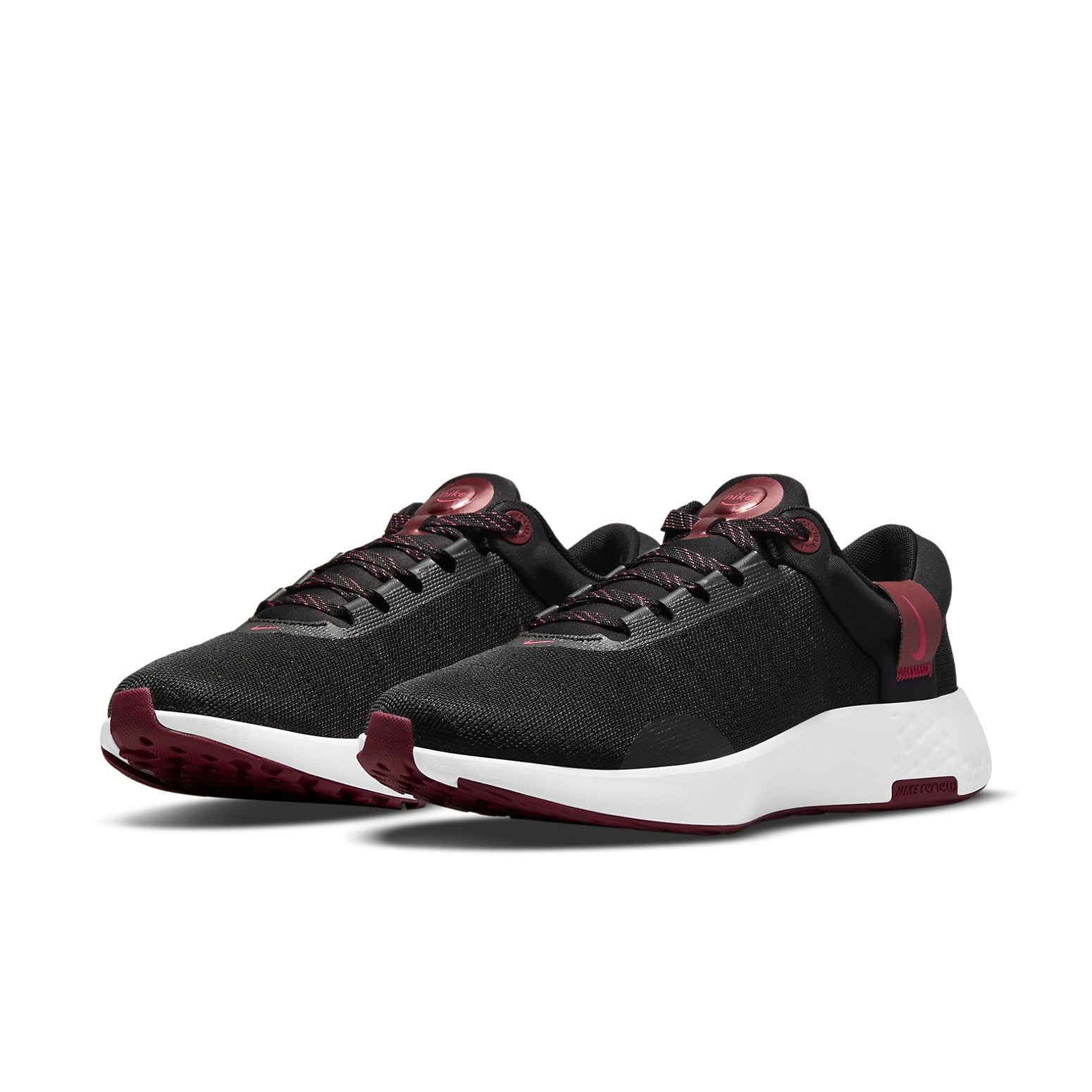 (WMNS) Nike Renew Serenity Run 'Black Dark Beetroot' DB0522-003