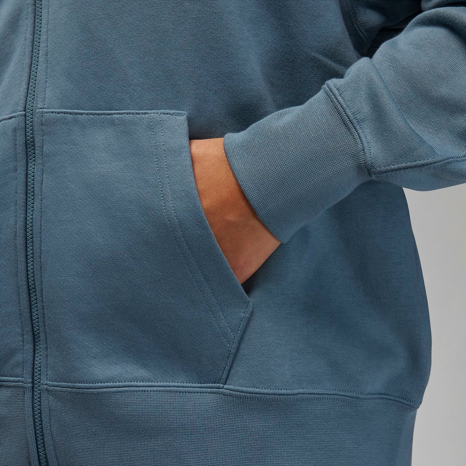 (WMNS) Air Jordan Flight Full-Zip Hoodie 'Blue' DZ3359-031