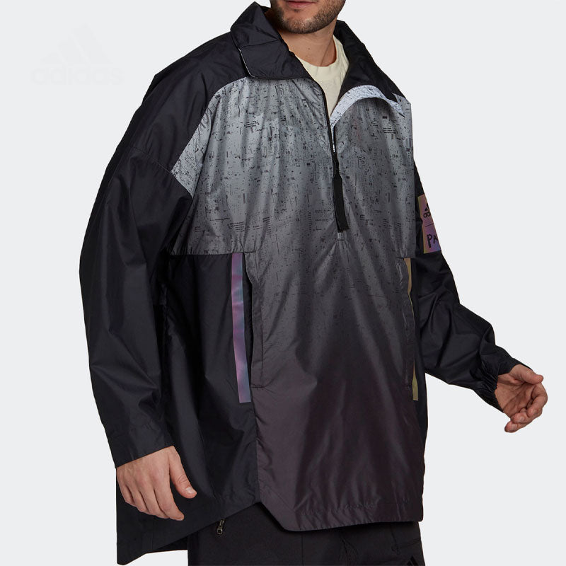 adidas Myshelter Wind Ready Jacket 'Black Halo Blue' GM4378