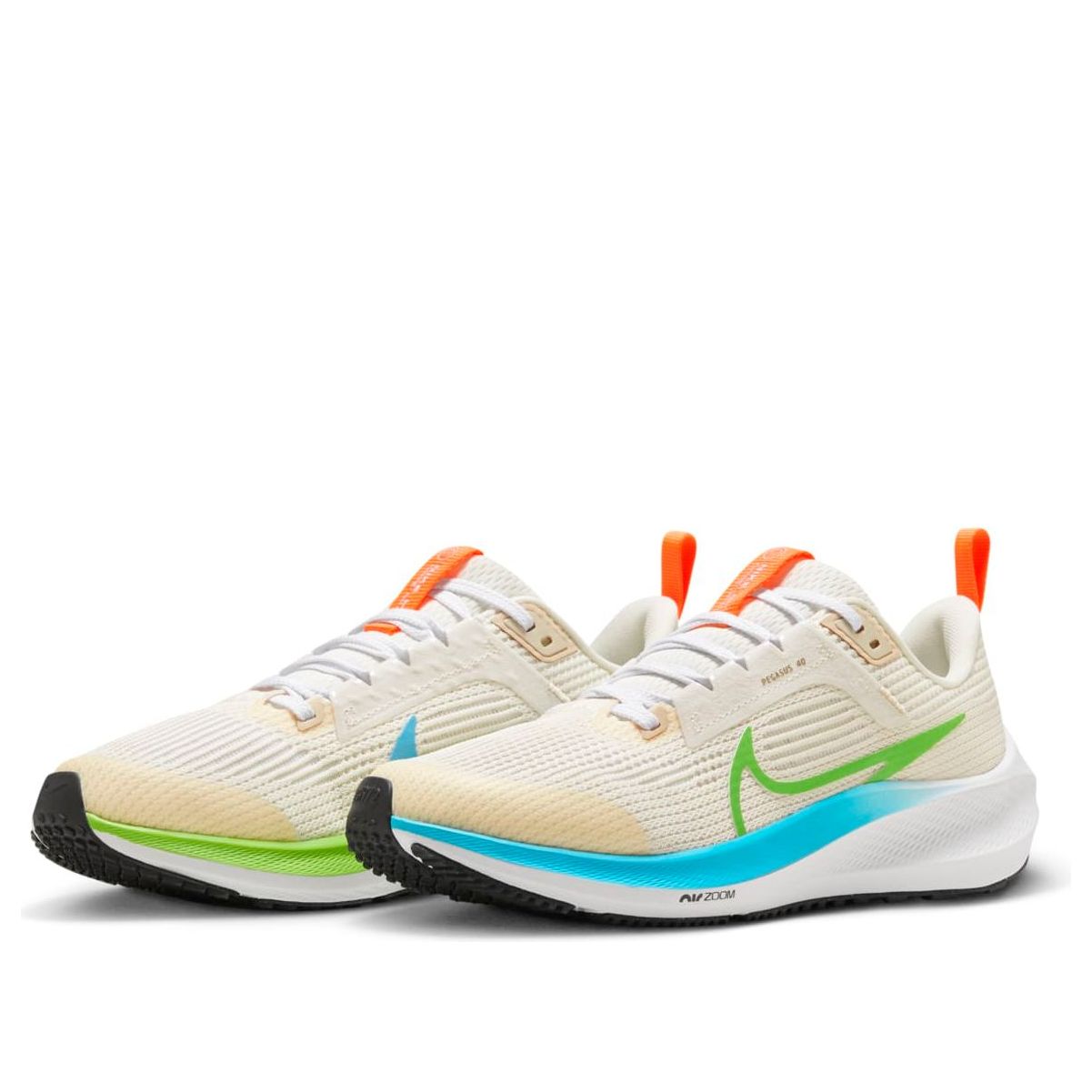 (GS) Nike Air Zoom Pegasus 40 'Pale Ivory Action Green Blue' FQ6863-131