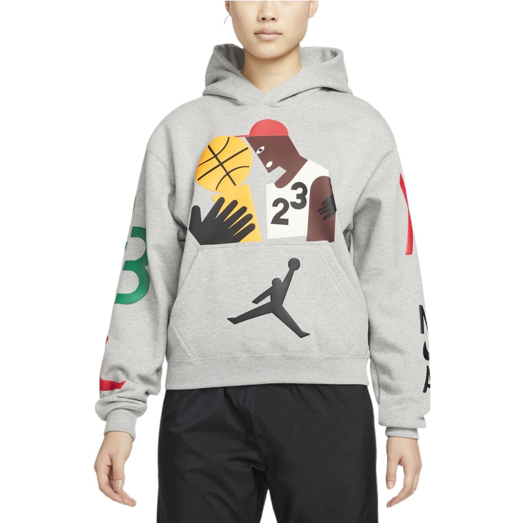 (WMNS) Air Jordan x Nina Chanel Abney Hoodie 'Grey' DO4159-063