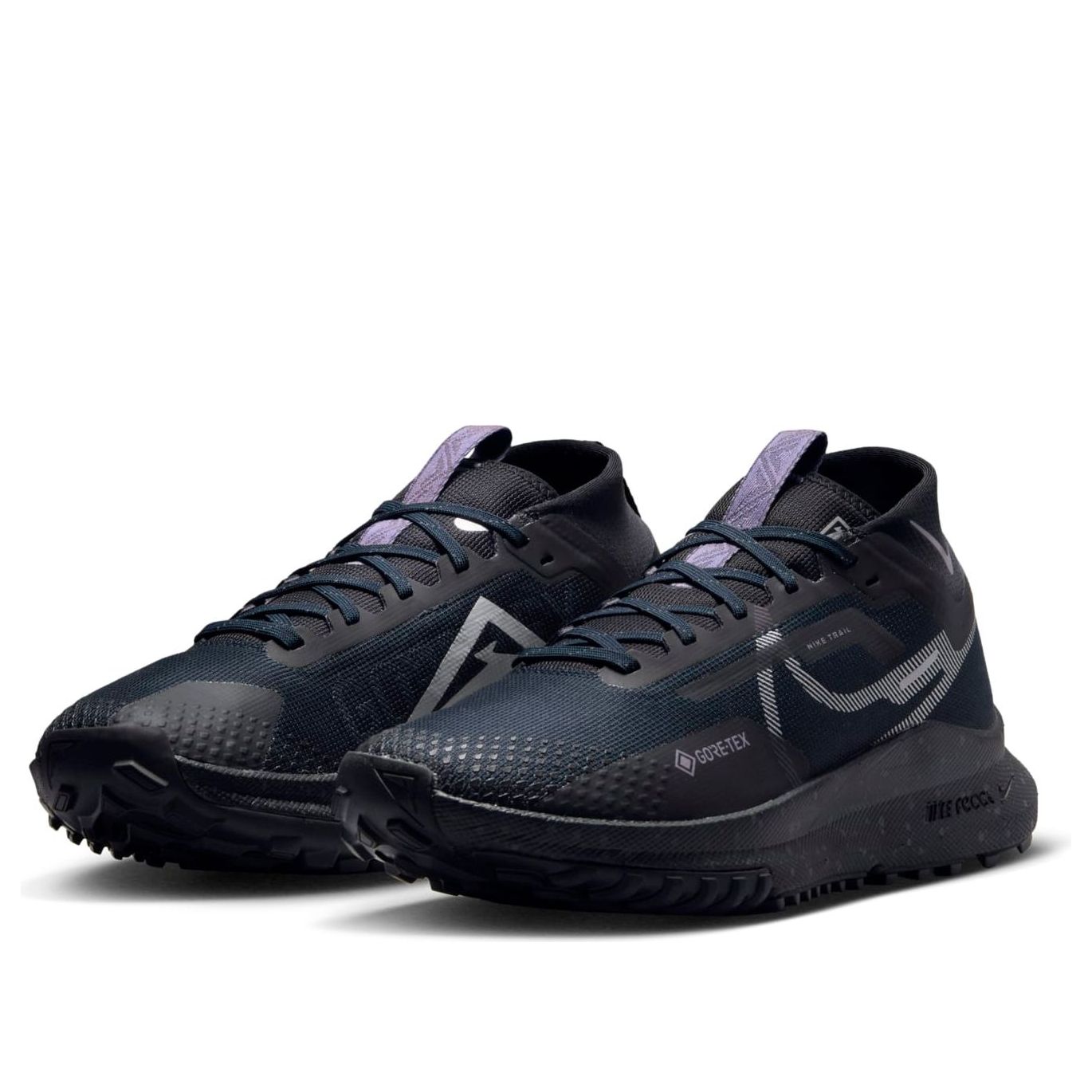 (WMNS) Nike React Pegasus Trail 4 GTX 'Dark Obsidian Metallic Silver' FZ4343-400