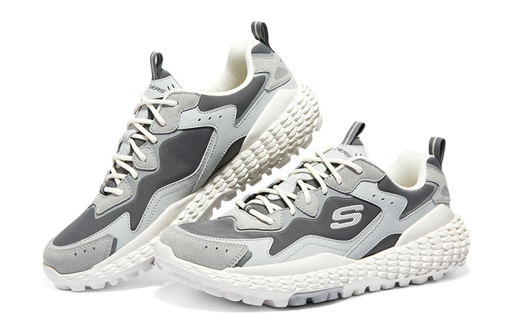 Skechers Monster Marathon Running Sneakers 'White Grey' 894280-GRY