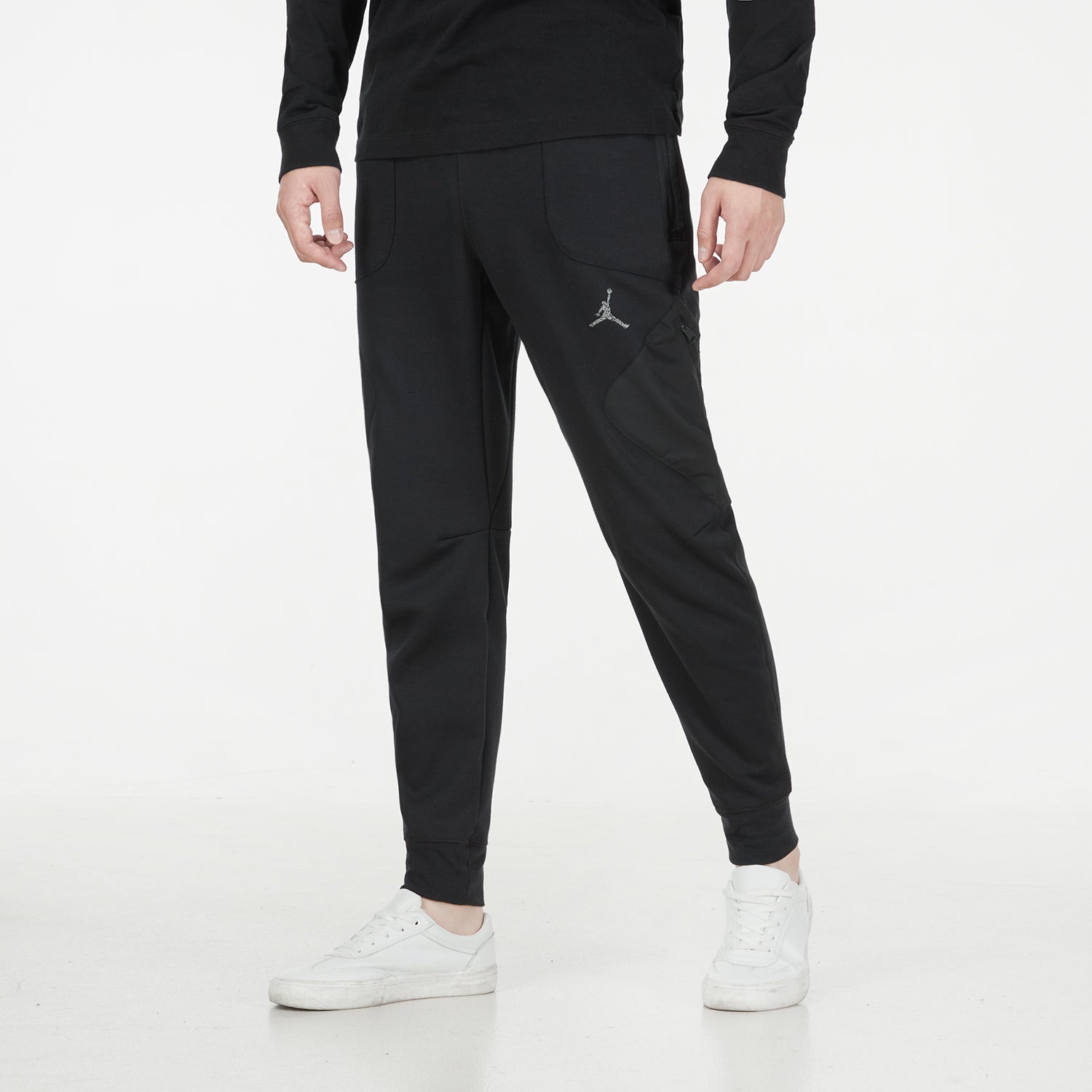 Men's Jordan As J Df Sprt Stmt Flc Pant Casual Breathable Sports Knit Long Pants/Trousers Black DJ0874-010