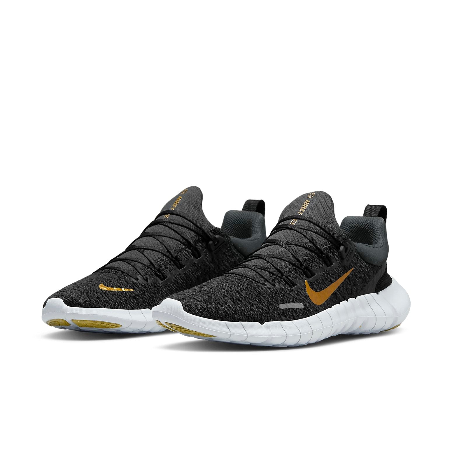 (WMNS) Nike Free Run 5.0 Next Nature 'Dark Smoke Grey Metallic Gold Coin' CZ1891-005