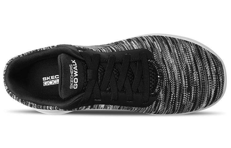 (WMNS) Skechers Go Walk Joy Low-Top Black/White 15614-BKGY