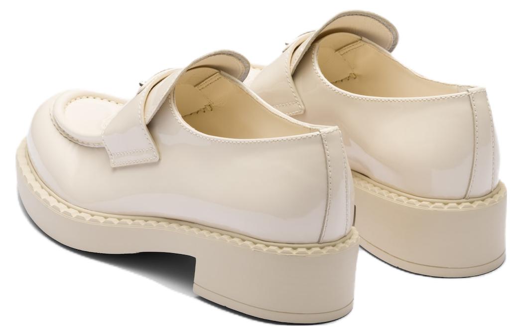 (WMNS) PRADA Chocolate Patent Leather Loafers 'Ivory' 1D246M_JHR_F0304_F_B050