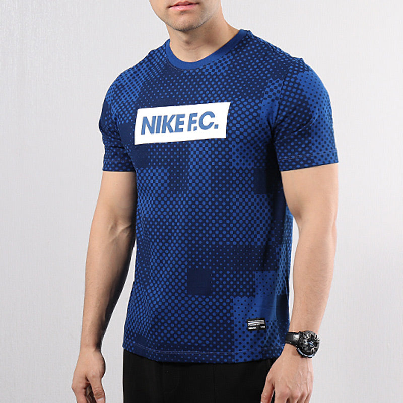 Nike FC Running Training Soccer/Football Short Sleeve Blue AV5314-438