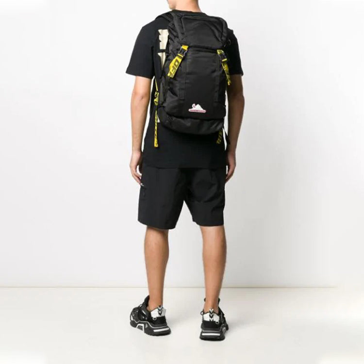 Off-White Fashion LOGO Black Backpack OMKN001R20E480011000