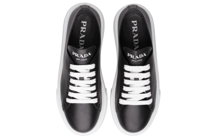 (WMNS) PRADA Platform Sneakers 'Black Leather' 1E440L_3A6F_F0967_F_045