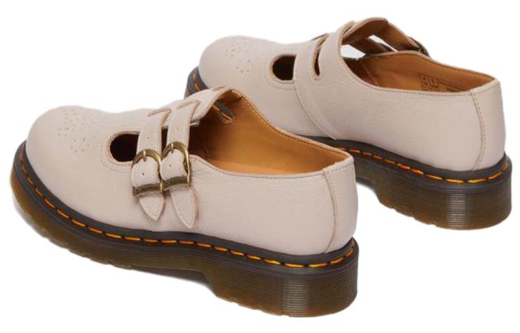 (WMNS) Dr. Martens 8065 Virginia Leather Mary Jane 'Vintage Taupe' 30692348