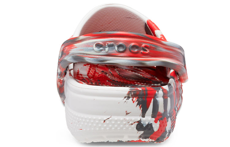 Crocs Classic Clog Marble Beach Sports Unisex Red White Sandals 'Red White' 206867-884