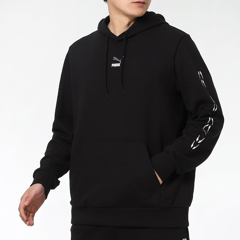 PUMA Graphic Hoodie 'Black White' 531243-01