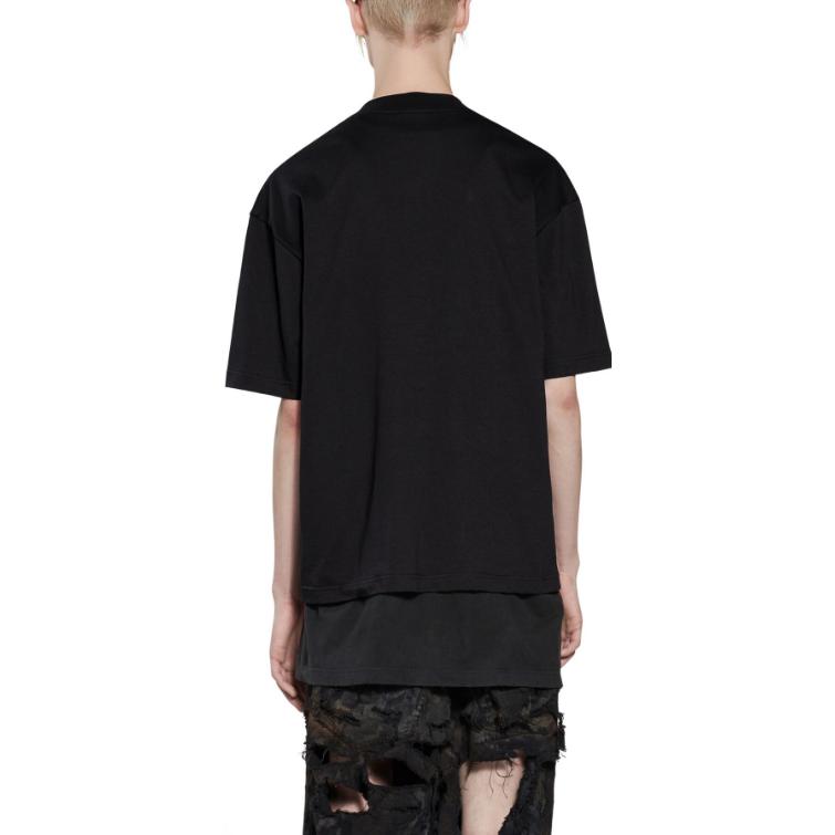 Balenciaga Mirror Balenciaga T-Shirt Medium Fit 'Black' 612966TNVR21070