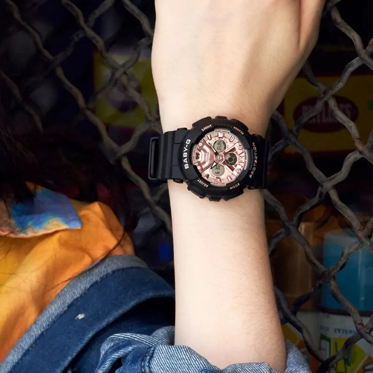 CASIO Baby-G 'Black Rose Gold' BA-130-1A4