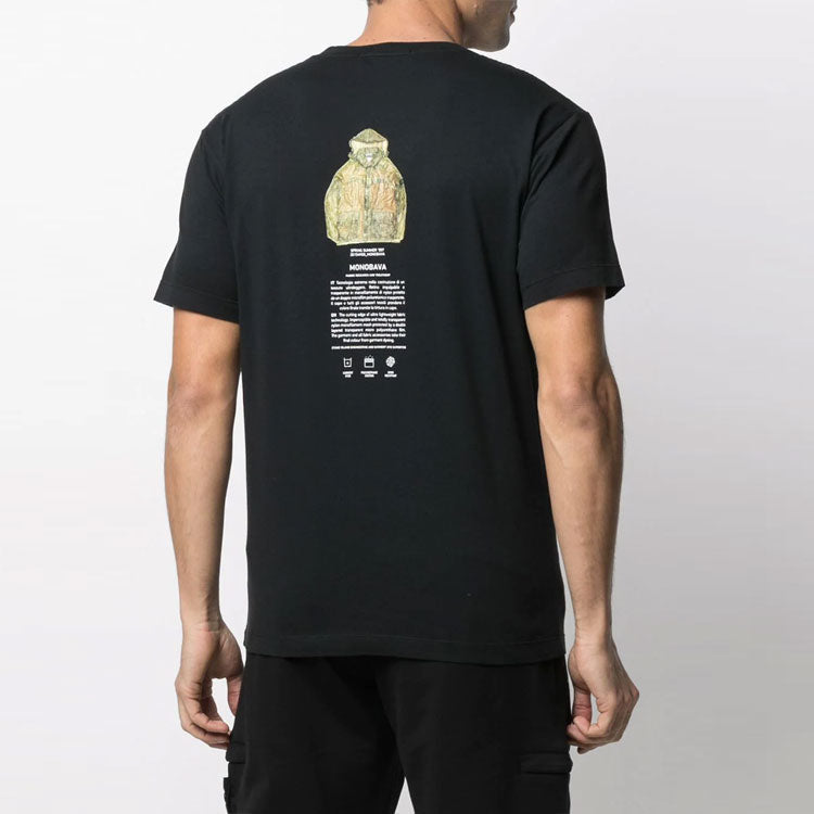 STONE ISLAND Logo T-Shirt 'Black' 74152NS91-V0029