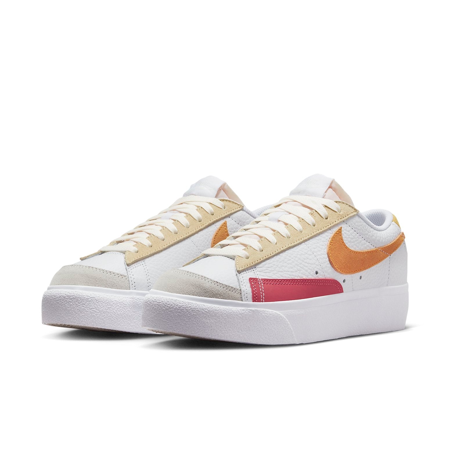 (WMNS) Nike Blazer Platform 'White Yellow Brown' FN5171-100