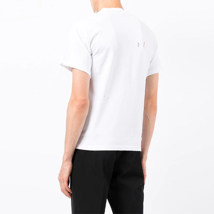 Balenciaga Blurred Logo T-Shirt 'White Black' 661705TKVD59040