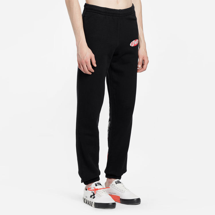 Off-White SS19 Stripe Logo Print Trousers OMCH014S190030061020