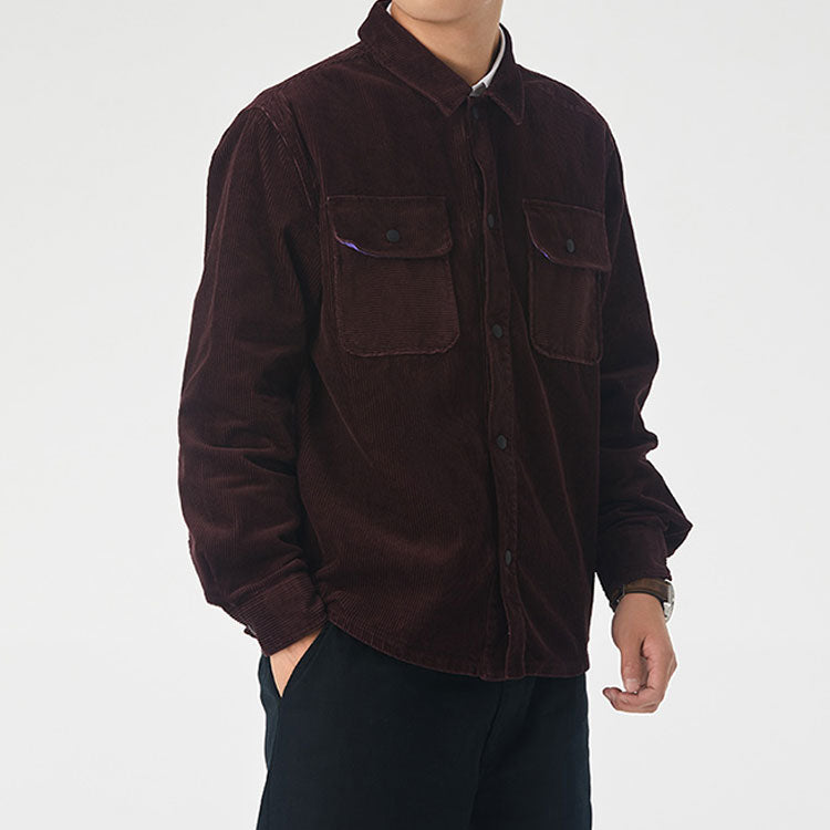 Converse Casual Retro Industrial Style Jacket Men Wine Red 10019954-A05