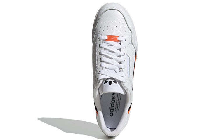 adidas Continental 80 'Wordmark Side Stripe - White Orange' H68725