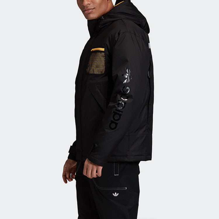 adidas originals Adv 2in1 Jkt Stay Warm Detachable vest Reflective hooded down Jacket Black GJ6734