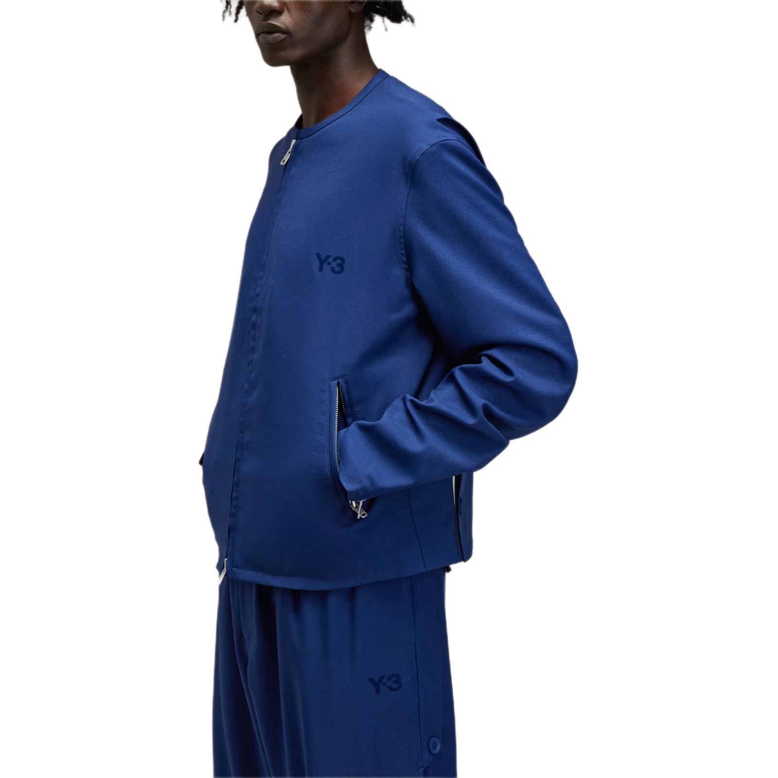 adidas Y-3 Mesh 3-Stripes Track Top Asia Sizing 'Dark Blue' JM7795