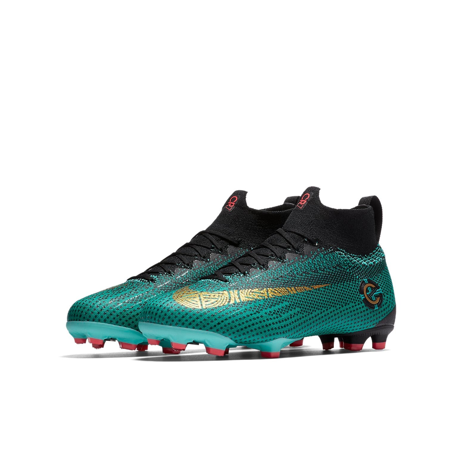 (GS) Nike Mercurial Superfly 6 Elite CR7 FG 'Clear Jade Gold' AJ3086-390